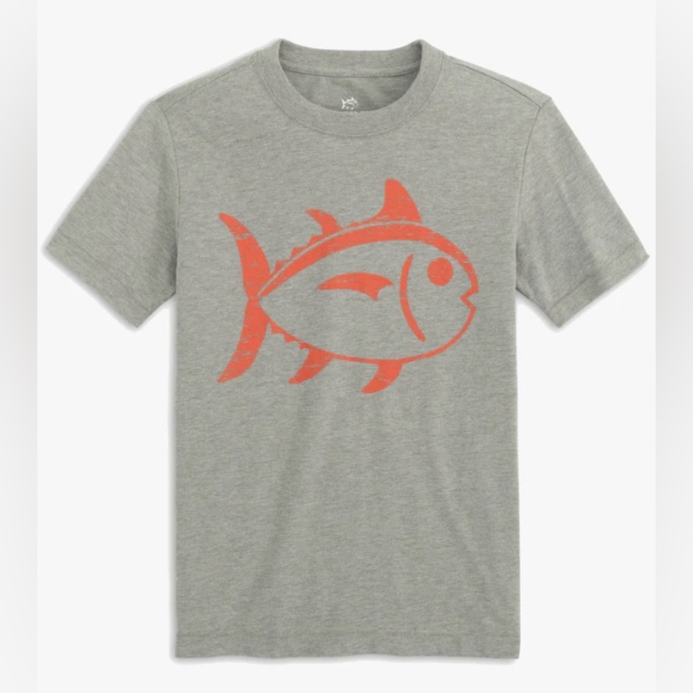 Southern Tide Kids Distressed SkipJack Short Sleeves T-Shirt • Size Small (6-7)